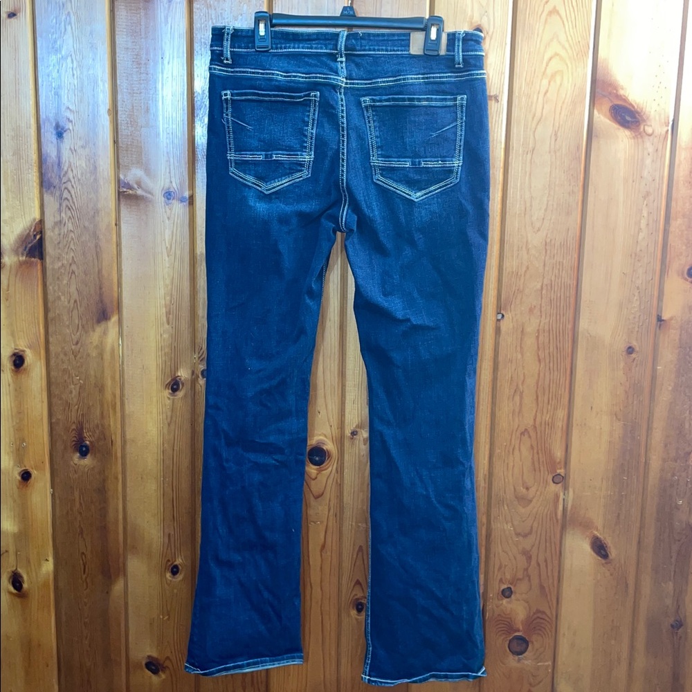 BKE Dark Blue jeans Payton jeans bootcut darker women’s jeans size 32x35 1/2